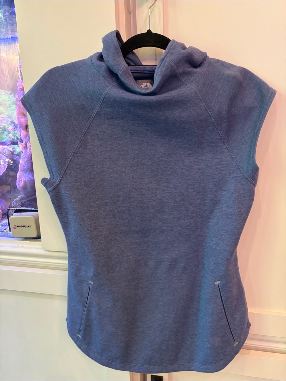 The North Face Blue Sleeveless Pullover Hoodie